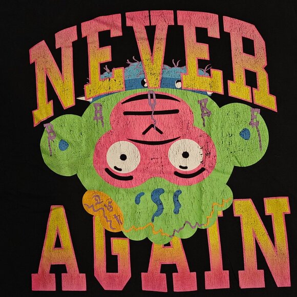 NBA Youngboy x  Never Broke Again Upside Down Monkey T Shirt Black Men's Size XL - Picture 3 of 7